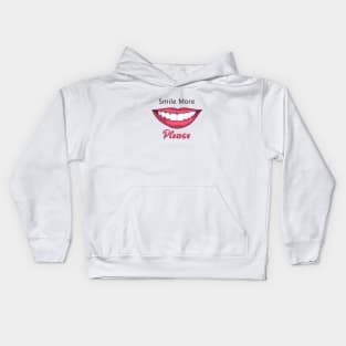 Smile More, Please | Face Expressions | Smiling Kids Hoodie
